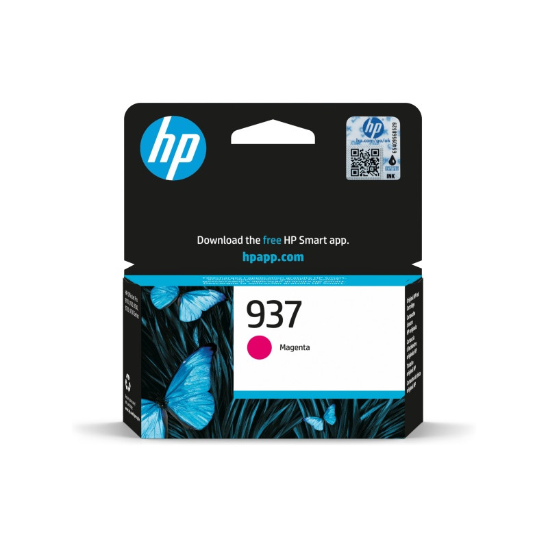HP 937 (4S6W3NE) Rašalinė kasetė, Purpurinė