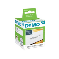 Dymo 99010 (S0722370) Etiketės 28 x 89mm, 2 ritinėliai x 130 etikečių, Balta