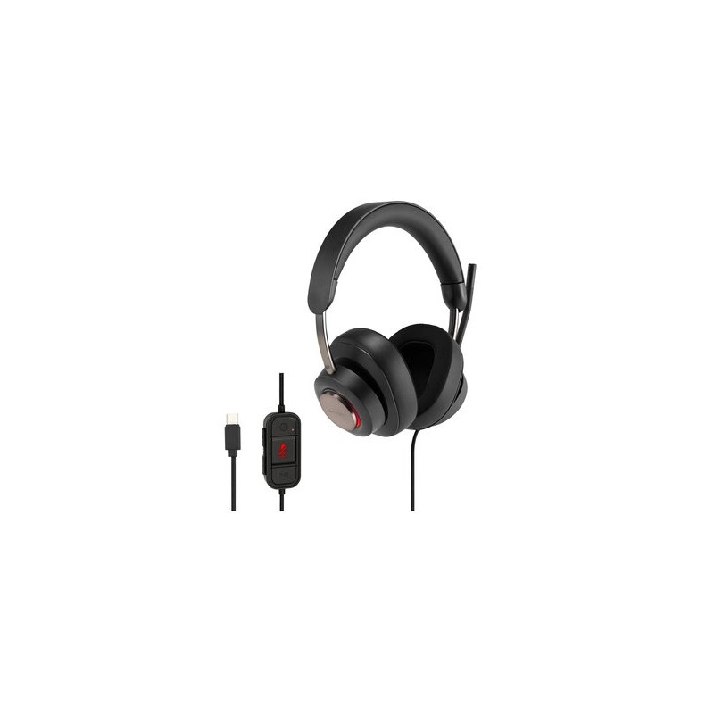 Kensington H2000 Laidinės ausinės USB-C, Juoda