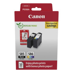 Canon PG-585/CL-586 (6205C004) Photo value pack Rašalinių kasečių komplektas, BK/CMY