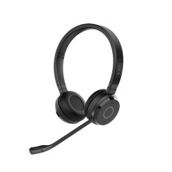 Jabra Evolve 65 TE UC Stereo Link390a Belaidės ausinės, Bluetooth, USB-A, Juoda