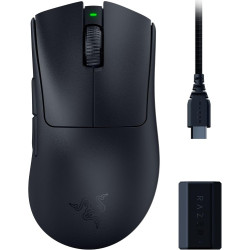 Razer DeathAdder V3 Pro Belaidė žaidimų pelė RF Wireless + USB-C, 30000 DPI, Juoda