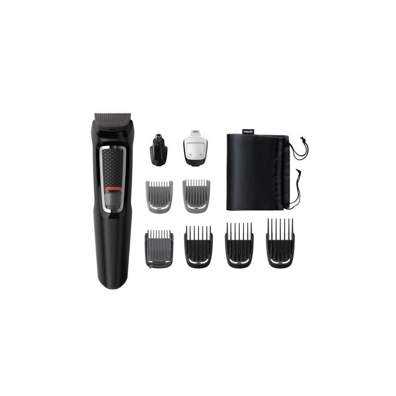 Philips Multigroom 3000 Series MG3740/15, 9-in-1 Plaukų kirpimo mašinėlė, Juoda