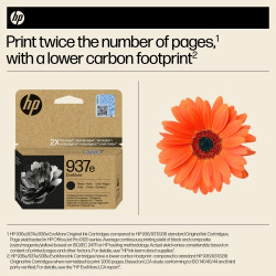 HP 937e EvoMore (4S6W9NE) Rašalinė kasetė, Juoda