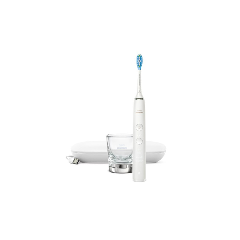 Philips Sonicare DiamondClean 9000 Series HX9911/27 Elektrinis dantų šepetėlis, Balta
