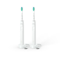 Philips Sonicare 3000 Series HX3675/13 2-pack Elektrinis dantų šepetėlis, Balta