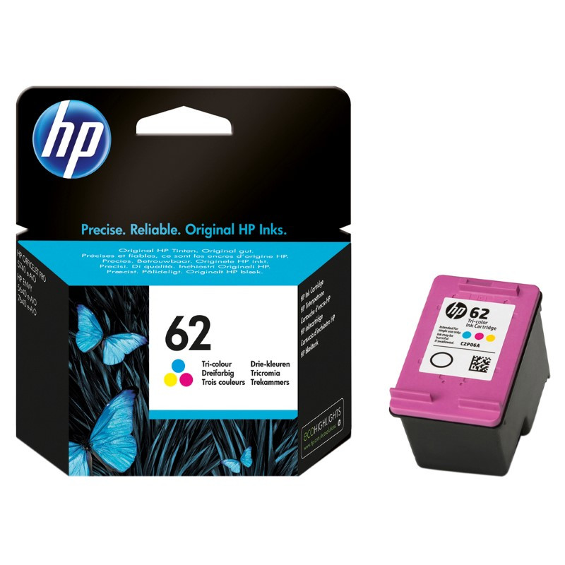 Kasetė HP No.62 (C2P06AE) CMY 165psl. OEM