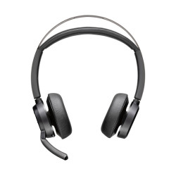 Poly Voyager Focus 2 Belaidės ausinės, Bluetooth, BT700 USB-C Adapter, USB-C/A Adapter, Juoda