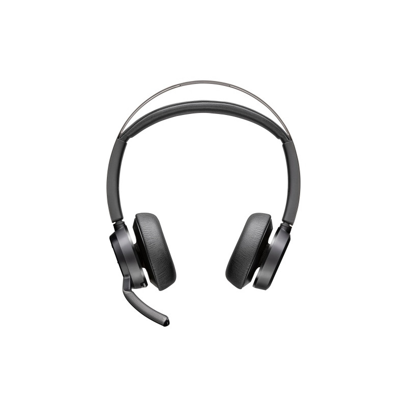 Poly Voyager Focus 2 Belaidės ausinės, Bluetooth, BT700 USB-C Adapter, USB-C/A Adapter, Juoda