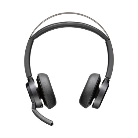 Poly Voyager Focus 2 Belaidės ausinės, Bluetooth, BT700 USB-C Adapter, USB-C/A Adapter, Juoda