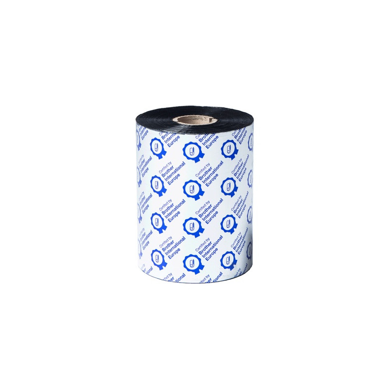 Brother BWS-1D600-110 Standard Wax Terminio perdavimo rašalo juosta 110mm x 600m, Juoda