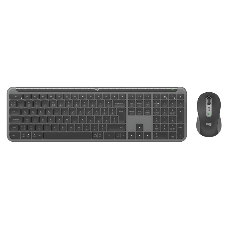 Logitech Signature Slim Combo MK950 for Business Belaidė klaviatūra + pelė, US Int, Graphite