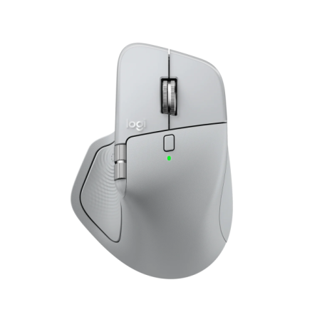 Logitech MX Master 4 Belaidė pelė RF Wireless + Bluetooth, 8000 DPI, Pale Grey