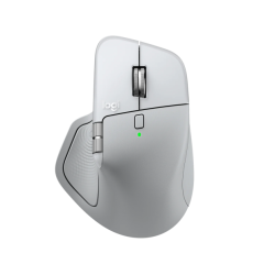 Logitech MX Master 4 for MAC Belaidė pelė RF Wireless + Bluetooth, 8000 DPI, White Silver