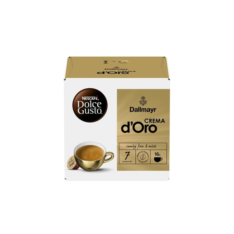 Nescafe Dolce Gusto Dallmayr CREMA d'Oro kava, 16 kapsulių dėžutėje