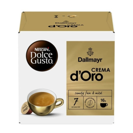 Nescafe Dolce Gusto Dallmayr CREMA d'Oro kava, 16 kapsulių dėžutėje