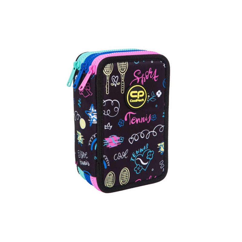 Forminis trijų skyrių penalas su priedais CoolPack Jumper 3 TENNIS STAR