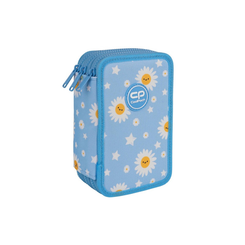 Forminis trijų skyrių penalas su priedais CoolPack Jumper 3 DAISY SUN