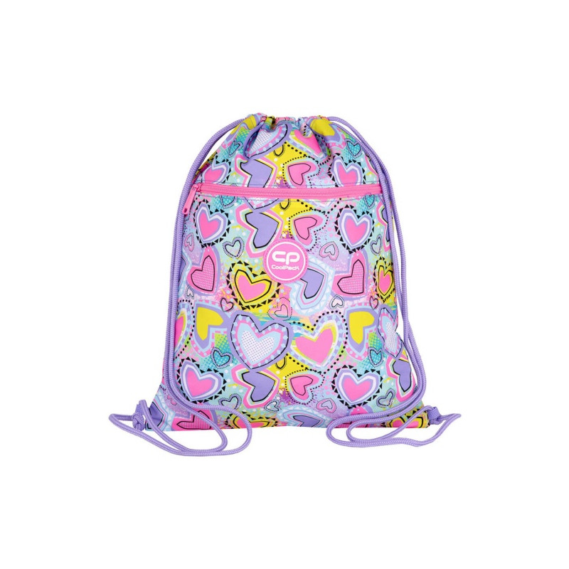 Maišelis sportinei aprangai CoolPack Vert Pastel Hearts