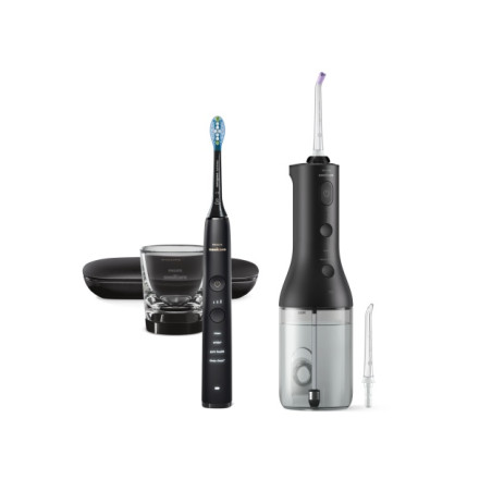 Philips Sonicare DiamondClean 9000 Power Flosser HX3886/43 Burnos irigatorius, Juoda