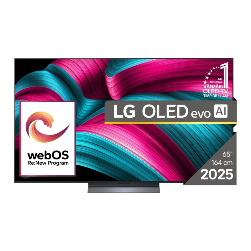 LG OLED evo AI OLED65C51LA (2025) Televizorius 65'' 4K UHD 3840x2160, Smart TV, Juoda