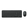 Logitech MK250 Compact Combo Belaidė klaviatūra + Pelė, Bluetooth, US Int, Graphite
