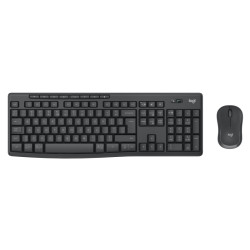Logitech MK370 Combo for Business Belaidė klaviatūra + Pelė, RF Wireless+Bluetooth, US Int, Graphite