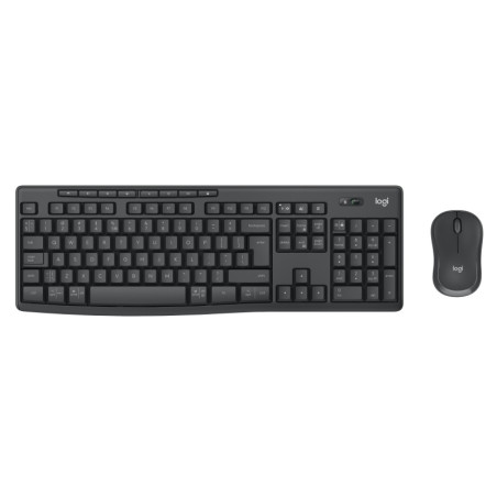 Logitech MK370 Combo for Business Belaidė klaviatūra + Pelė, RF Wireless+Bluetooth, US Int, Graphite