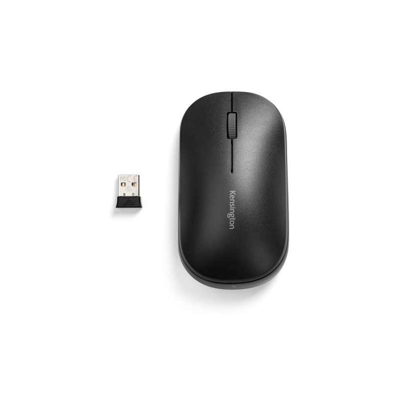 Kensington SureTrack Dual Belaidė pelė, RF Wireless + Bluetooth, 2400 DPI, Juoda