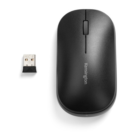 Kensington SureTrack Dual Belaidė pelė, RF Wireless + Bluetooth, 2400 DPI, Juoda