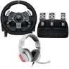 Logitech G920 Driving Force Žaidimų vairas ir pedalai +Astro A10, for Xbox X|S/Xbox One/PC, Juoda