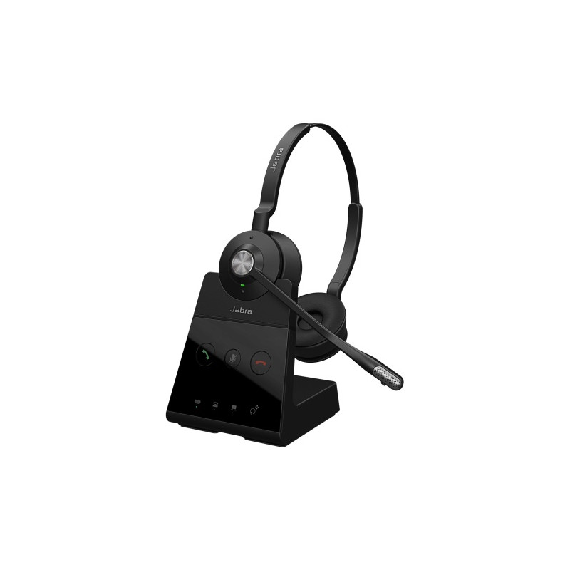 Jabra Engage 65 SE Stereo Belaidės ausinės, Charging Stand, Juoda