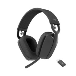 Logitech Zone Vibe Wireless UC Belaidės ausinės, USB-C Bluetooth receiver, Graphite