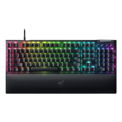 Razer BlackWidow V4 Laidinė žaidimų klaviatūra USB, Green Switch Tactile and Clicky, US, Juoda