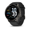 Garmin Venu 4 Išmanusis laikrodis 45 mm Slate / Black Silicone Band