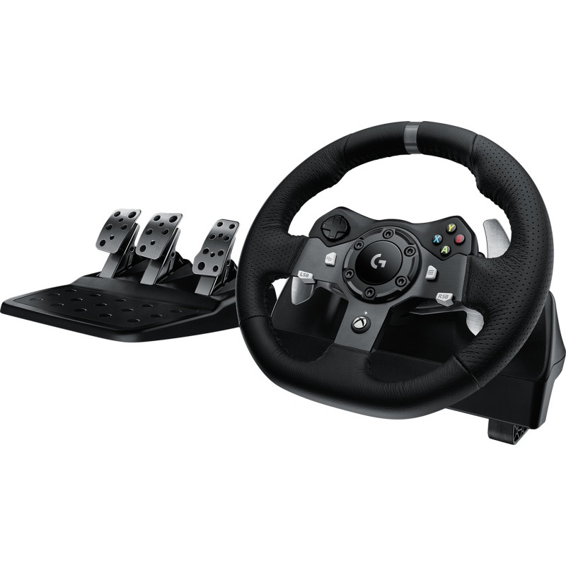 Logitech G920 Driving Force Žaidimų vairas ir pedalai, skirta Xbox Series X|S /Xbox One/PC, Juoda