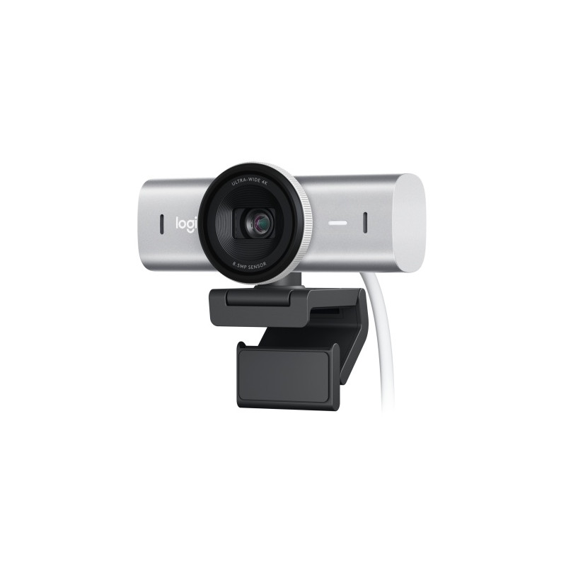Logitech MX Brio Internetinė kamera, 8.5 MP, 4K Ultra HD 3840x2160, USB-C, Pale Gray
