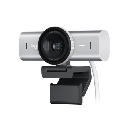 Logitech MX Brio Internetinė kamera, 8.5 MP, 4K Ultra HD 3840x2160, USB-C, Pale Gray