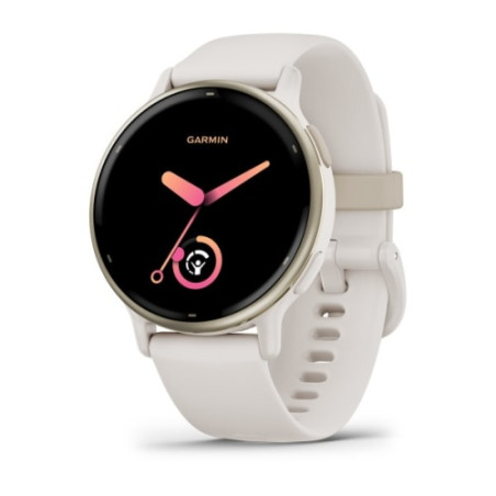 Garmin Vivoactive 5 Išmanusis laikrodis 30.4 mm Cream Gold Aluminum, Ivory Case and Silicone Band