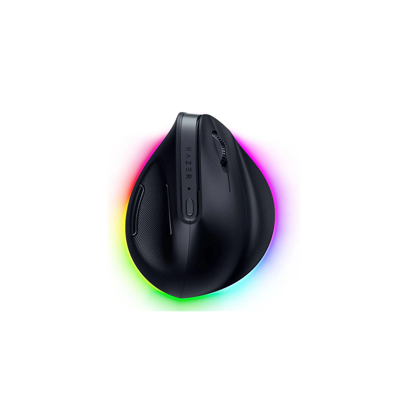 Razer Pro Click V2 Vertical Ergonomic Belaidė pelė RF Wireless+Bluetooth+USB-C, 30000 DPI, Juoda