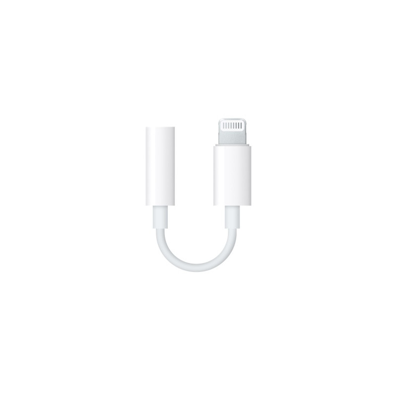 Apple Lightning to 3.5 mm Headphone Jack Adapteris, Balta