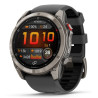 Garmin Fenix 8 Pro Išmanusis laikrodis 51 mm AMOLED Sapphire, Titanium, Graphite/Black silicone band