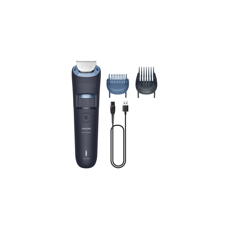 Philips 3000 Series BT3665/15 Barzdos kirpimo mašinėlė, Tamsiai mėlyna