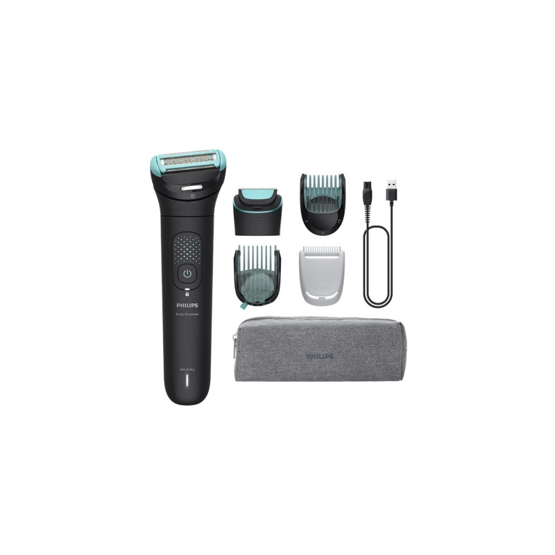 Philips 7000 Series Body Groomer BG7470/15 Plaukų skustuvas / kirpimo mašinėlė, Juoda