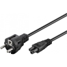 Goobay 93586 Maitinimo kabelis CEE 7/7 (Type-F) to C5, 1.8 m, Juoda