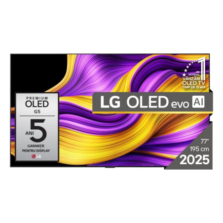 LG TV OLED evo AI OLED77G51LW (2025) Televizorius 77'' 4K UHD 3840x2160 Smart TV, Juoda