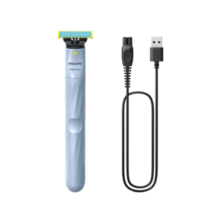 Philips OneBlade 1st Shave QP1324/20 Plaukų skustuvas, Sky Blue