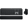 Logitech MX Keys S Combo for Mac Belaidė klaviatūra ir pelė + Atrama riešui, US Int, Space Gray