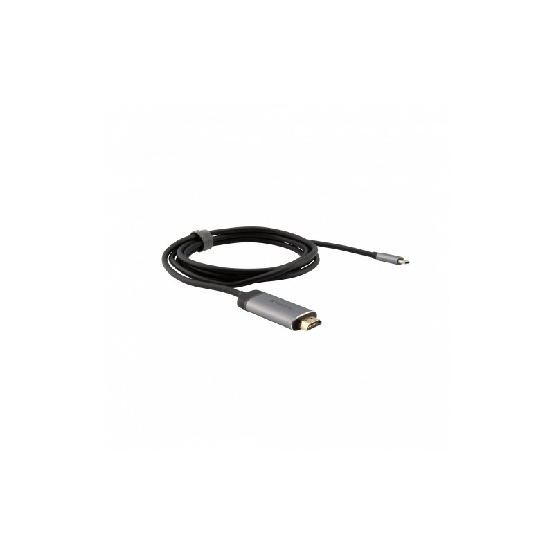 Verbatim 49144 USB-C į HDMI 4K Adapteris, USB 3.1 GEN 1, HDMI 4K (60Hz), 1.5 m kabelis, Pilka/Juoda