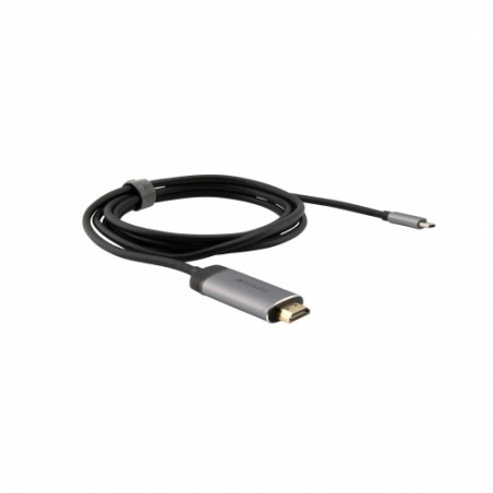 Verbatim 49144 USB-C į HDMI 4K Adapteris, USB 3.1 GEN 1, HDMI 4K (60Hz), 1.5 m kabelis, Pilka/Juoda